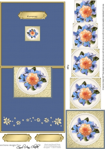 Flowers and Pearls No-Hole Over the Edge & spiral pyramid