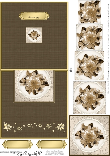 Flowers and Pearls No-Hole Over the Edge & spiral pyramid