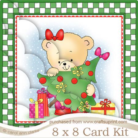 8 x 8 Rosie's Xmas Tree Kit with Scalloped Corners