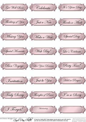 A 2nd Set of Metallic Everyday Mixed Greetings Text Plates