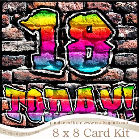 8 x 8 Graffiti 18 Today! Kit with Scalloped Corners