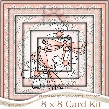 8 x 8 Dreamy Dragonflies Tunnel Card Kit