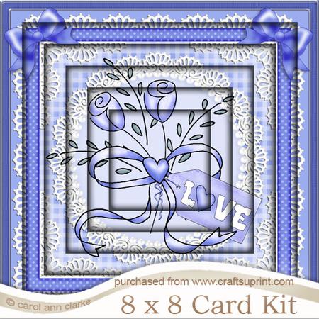 8 x 8 Lovely Roses Tunnel Card Kit