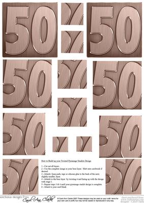 50th Metallic Age Twisted Pyramage Sheet