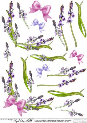 Bluebells 3D Decoupage Sheet