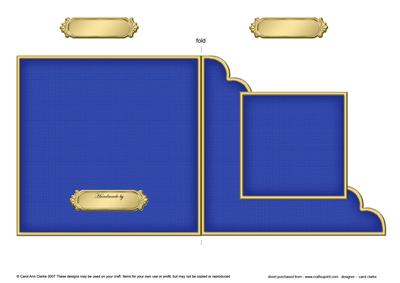 Cut and Fold Corner Card Plain Card Base