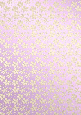 Gold Metallic Flowers Matching Vellum