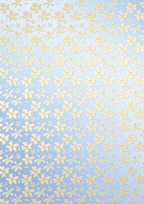 Gold Metallic Flowers Matching Vellum
