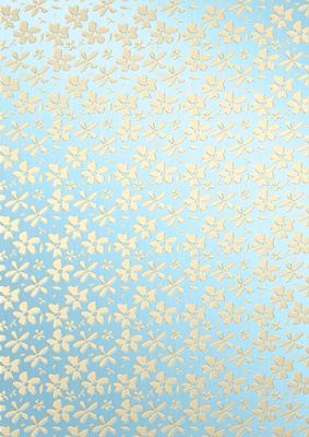 Gold Metallic Flowers Matching Vellum