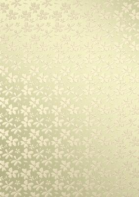 Gold Metallic Flowers Matching Vellum