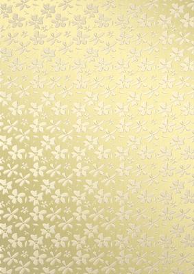 Gold Metallic Flowers Matching Vellum