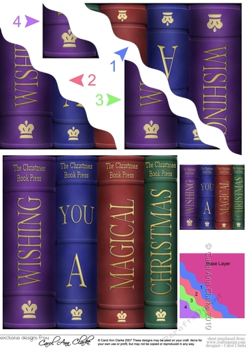Christmas Books - Wavey Corner Stacker