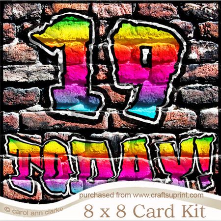 8 x 8 Graffiti 19 Today! Kit with Scalloped Corners