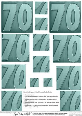 70th Metallic Age Twisted Pyramage Sheet
