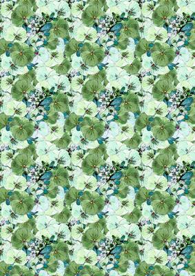 Spring Flowers and Lace Matching Backing Paper