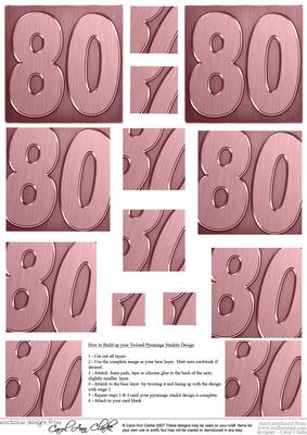 80th Metallic Age Twisted Pyramage Sheet