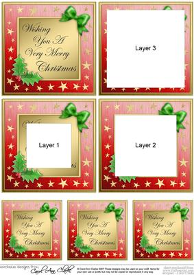 Wishing You a Very Merry Christmas - Elegant Christmas Greetings Tunnel Topper