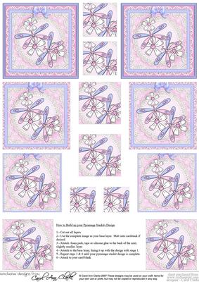 Dreamy Dragonflies Pyramage Sheet