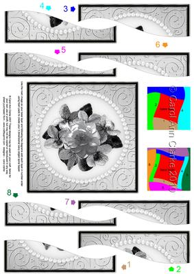 Flowers and Pearls Wavy Spiral Side Stacker