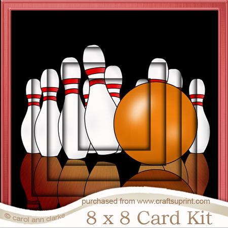 8 x 8 10 Pin Bowling Tunnel Card Kit