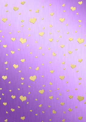 Metallic Romantic Hearts Matching Backing Paper Kit