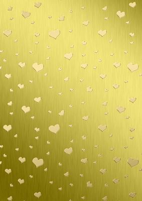 Metallic Romantic Hearts Matching Backing Paper Kit