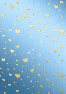 Metallic Romantic Hearts Matching Backing Paper Kit