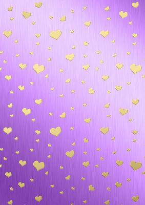Metallic Romantic Hearts Matching Backing Paper Kit