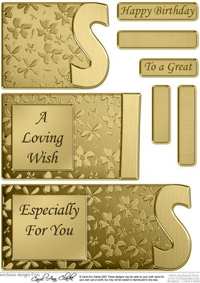 Sis Elegant Metallic Book Sheet