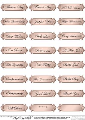 Metallic Everyday Mixed Greetings Text Plates