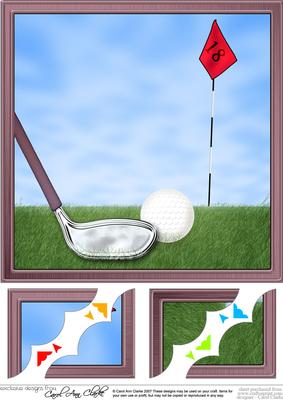 8 x 8 Golf Scalloped Corner Topper