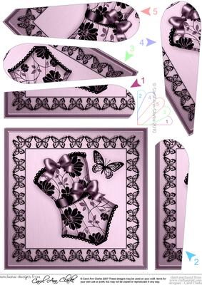 Elegant Boudoir Fan Pyramage Topper