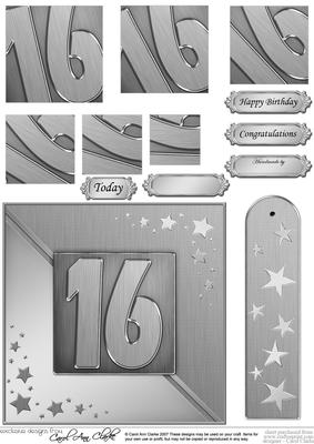 16th Metallic Age Quick Card with Twisted Pyramage