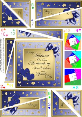 Husband Anniversary Twisted Spiral Side Stacker