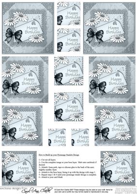 Daisies on Metallic Lace Pyramage Sheet