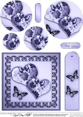 Elegant Romance Quick Card with Circle Pyramage Topper