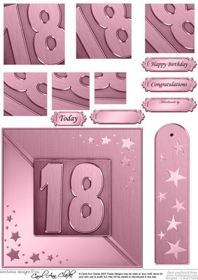18th Metallic Age Quick Card with Twisted Pyramage