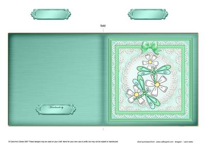 Dreamy Dragonflies Cut and Fold Quick Card