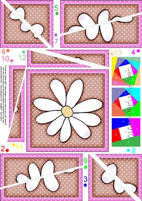 Daisy Quick Card with Twisted Spiral Side Stacker
