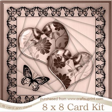 8 x 8 Elegant Romance Twisted Tunnel Card Kit