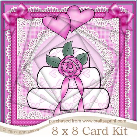 8 x 8 Wedding Cake Twisted Tunnel Card Kit
