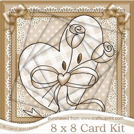 8 x 8 Lovin Heart Twisted Tunnel Card Kit