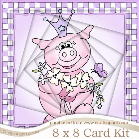 8 x 8 Princess Piggywig Twisted Tunnel Card Kit