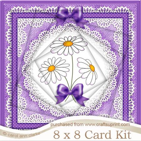 8 x 8 Denim and Daisies Twisted Tunnel Card Kit