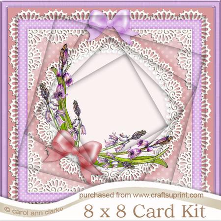 8 x 8 Bluebells Twisted Tunnel Card Kit