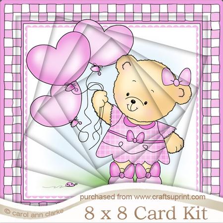 8 x 8 Rosie's Balloons Twisted Tunnel Card Kit