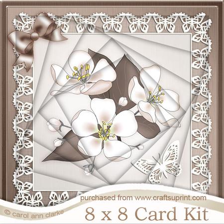 8 x 8 Apple Blossom Twisted Tunnel Card Kit