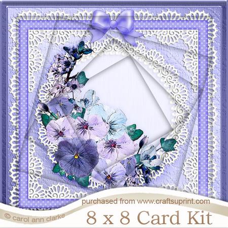 8 x 8 Spring Flowers Twisted Tunnel Card Kit