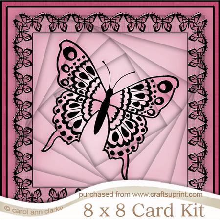 8 x 8 Big Butterfly Twisted Tunnel Card Kit