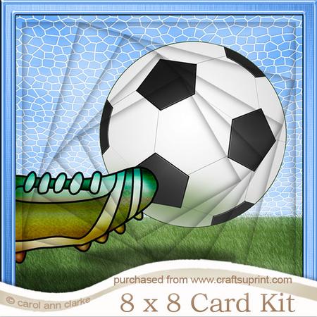 8 x 8 Football Twisted Tunnel Card Kit
